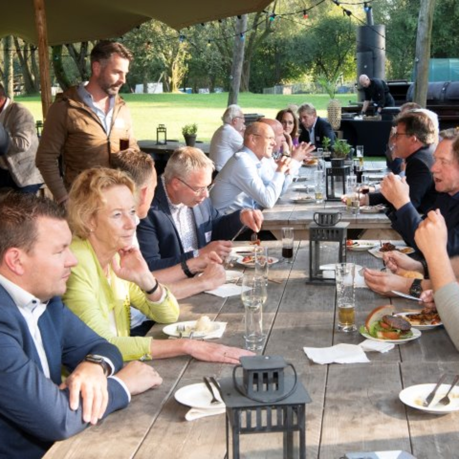 Eten En Drinken Op Het Terras